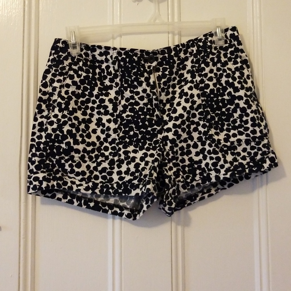 LOFT cargo shorts navy blue and white